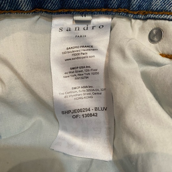 SANDRO Men’s Blue Jeans Sz 31 - Picture 9 of 9